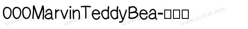 000MarvinTeddyBea字体转换
