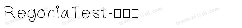 RegoniaTest字体转换