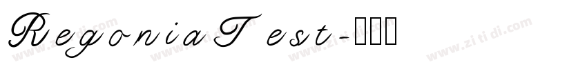 RegoniaTest字体转换