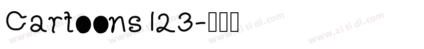 Cartoons123字体转换