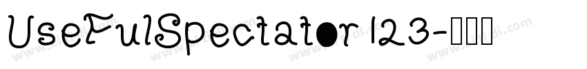 UseFulSpectator123字体转换