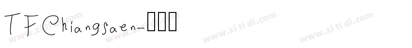 TFChiangsaen字体转换