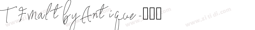 TFMaltbyAntique字体转换