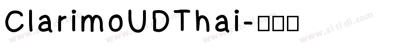 ClarimoUDThai字体转换