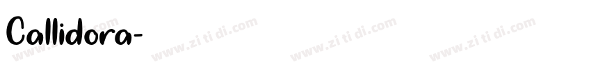 Callidora字体转换