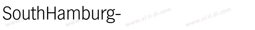 SouthHamburg字体转换