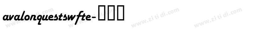 avalonquestswfte字体转换