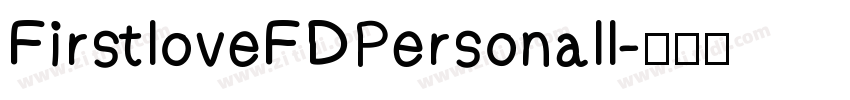 FirstloveFDPersonall字体转换