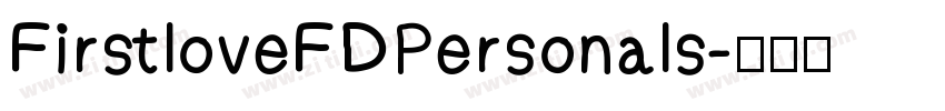FirstloveFDPersonals字体转换
