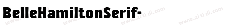 BelleHamiltonSerif字体转换