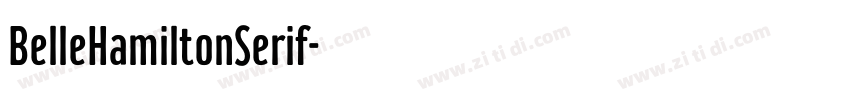 BelleHamiltonSerif字体转换