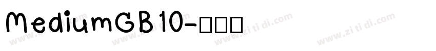 MediumGB10字体转换