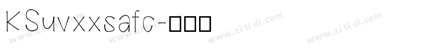KSuvxxsafc字体转换