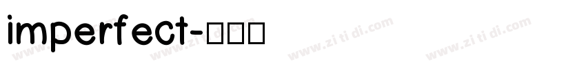 imperfect字体转换