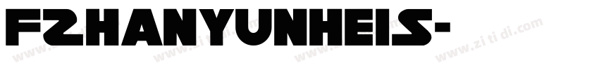 FZHanYunHeiS字体转换