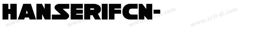 HanSerifCN字体转换
