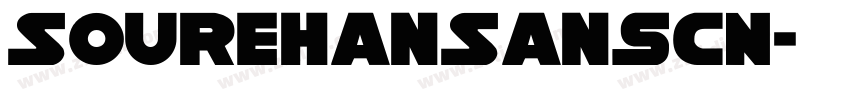 SoureHanSansCN字体转换