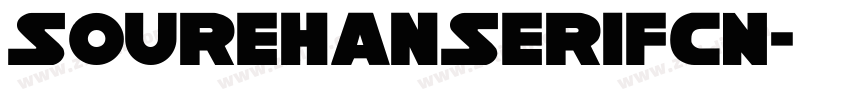SoureHanSerifCN字体转换
