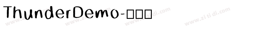 ThunderDemo字体转换