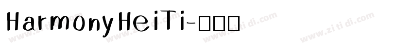 HarmonyHeiTi字体转换