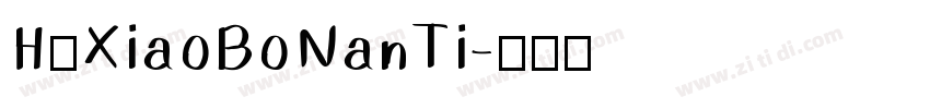 HuXiaoBoNanTi字体转换