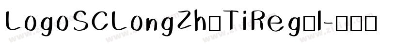 LogoSCLongZhuTiRegul字体转换
