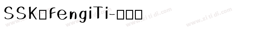 SSKuFengiTi字体转换