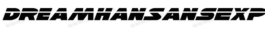 DreamHanSansExp字体转换