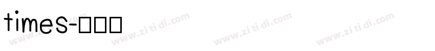 times字体转换