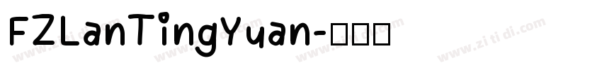 FZLanTingYuan字体转换