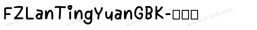 FZLanTingYuanGBK字体转换