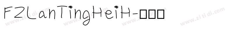 FZLanTingHeiH字体转换