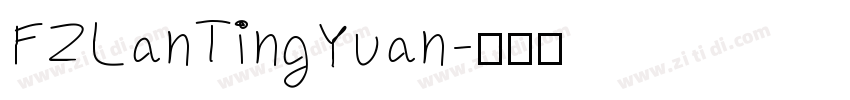 FZLanTingYuan字体转换
