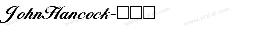JohnHancock字体转换