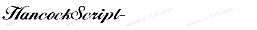 HancockScript字体转换