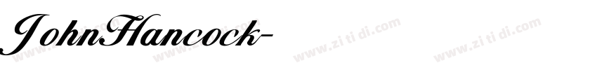 JohnHancock字体转换