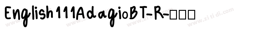 English111AdagioBT-R字体转换