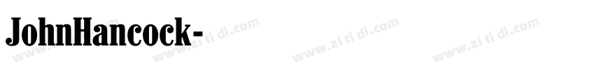 JohnHancock字体转换