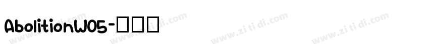 AbolitionW05字体转换