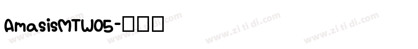 AmasisMTW05字体转换