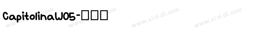 CapitolinaW05字体转换
