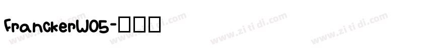 FranckerW05字体转换