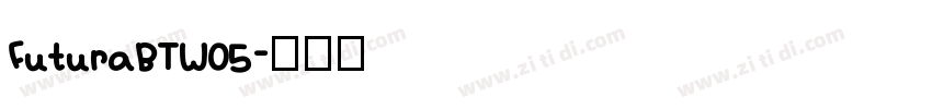 FuturaBTW05字体转换