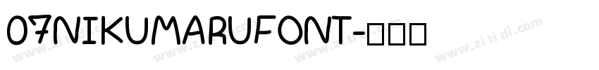 07NIKUMARUFONT字体转换