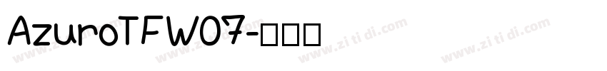 AzuroTFW07字体转换