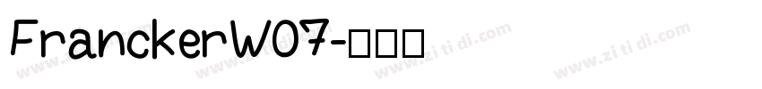 FranckerW07字体转换