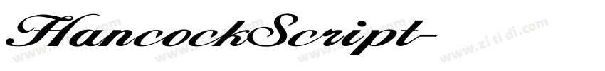 HancockScript字体转换