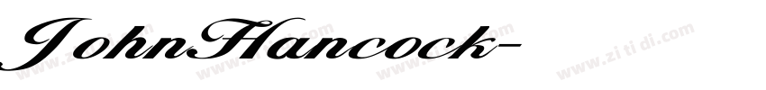 JohnHancock字体转换