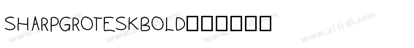sharpgroteskbold13字体转换