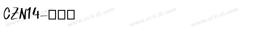 CZN14字体转换
